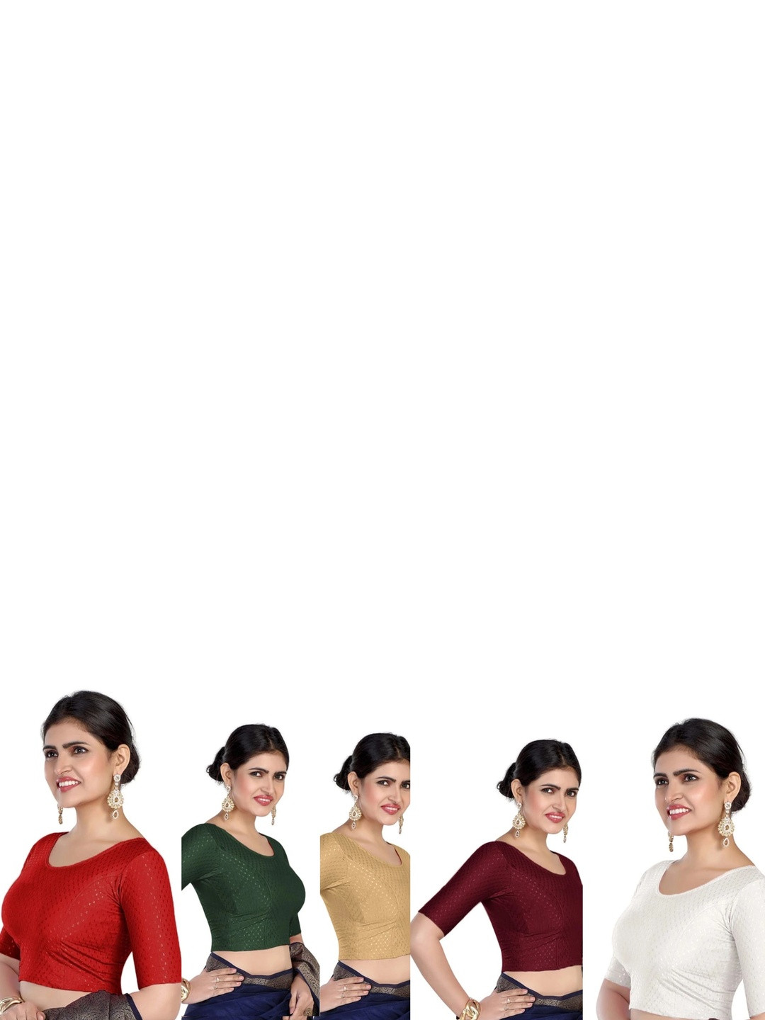 DivineDivaSNP Cotton Woven Design Saree Blouse