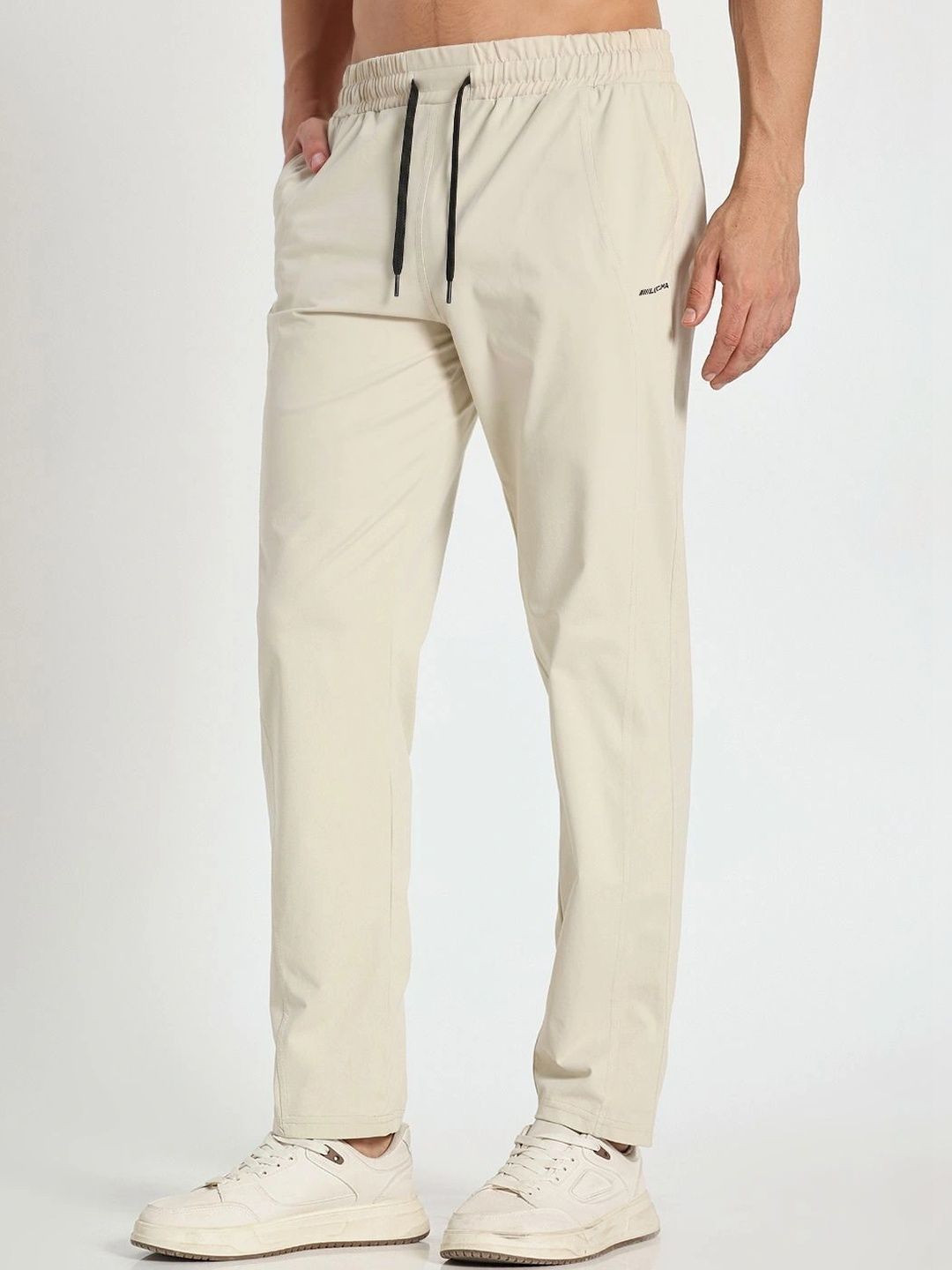 LUCUMA FASHION HUB Mens Solid Relaxed Fit Casual Trousers