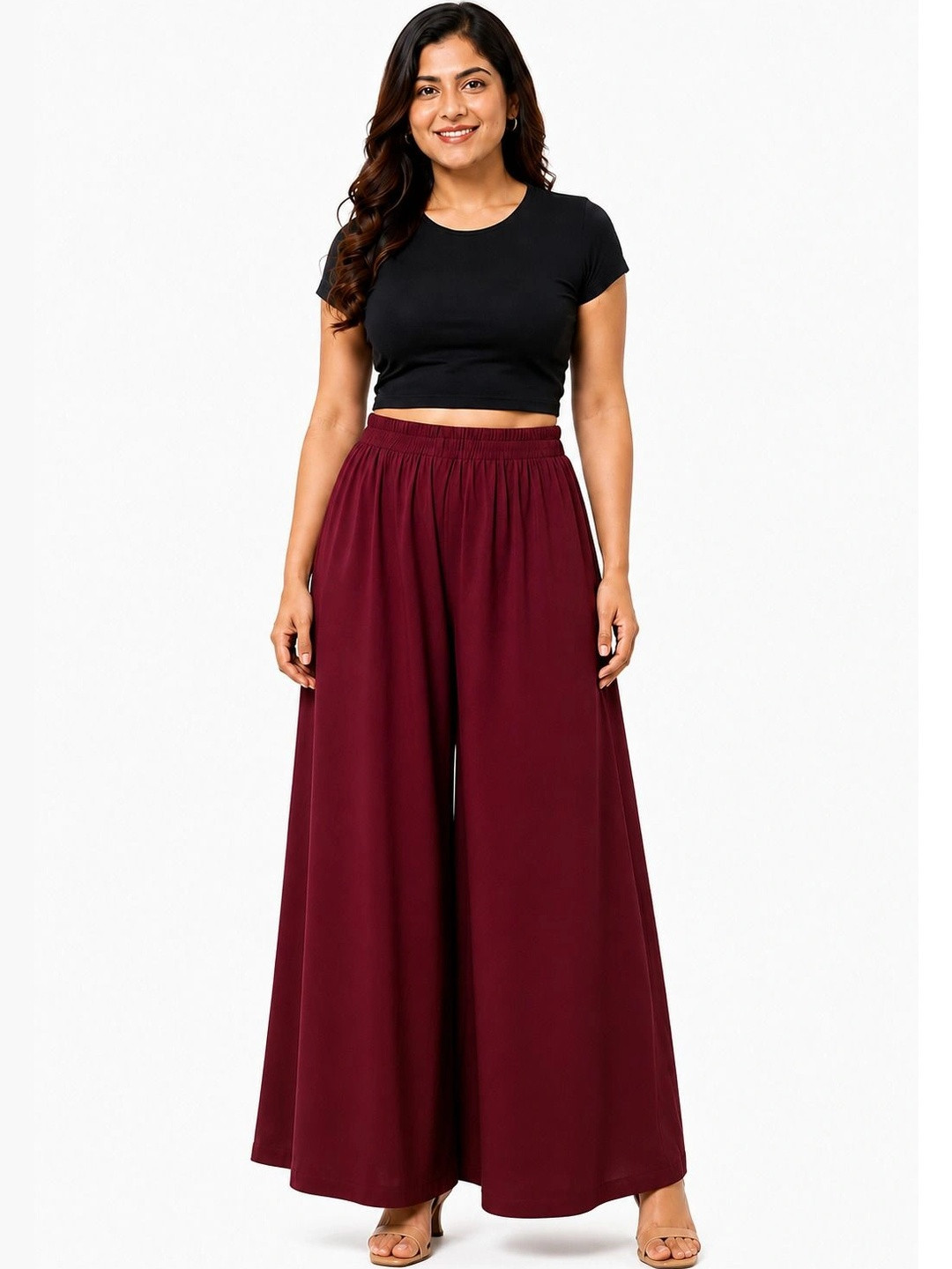 Threadbloom Women Knitted Ethnic Palazzos