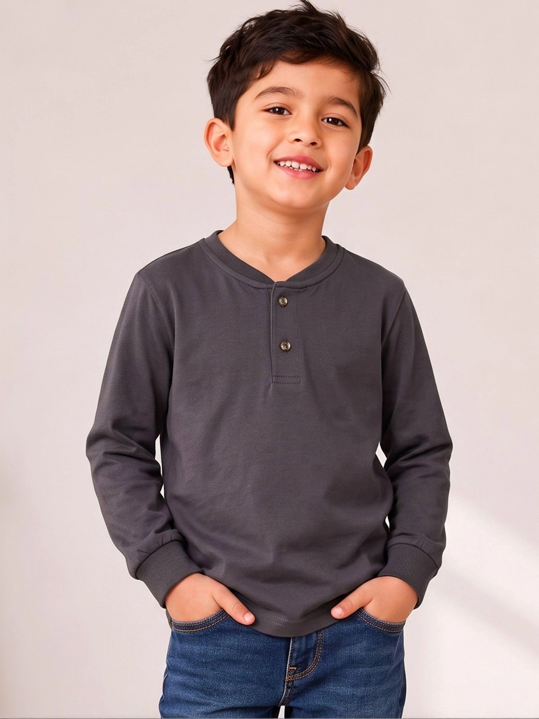 Campana Boys Henley Neck T-shirt