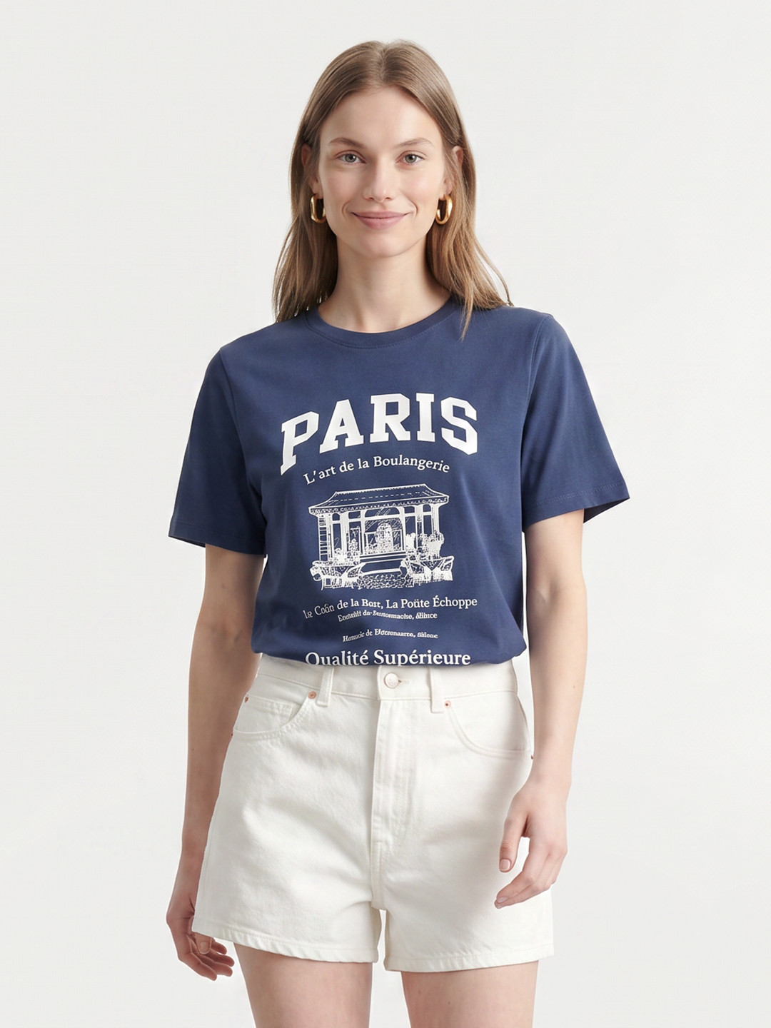 Mast & Harbour Typography Printed Pure Cotton T-shirt