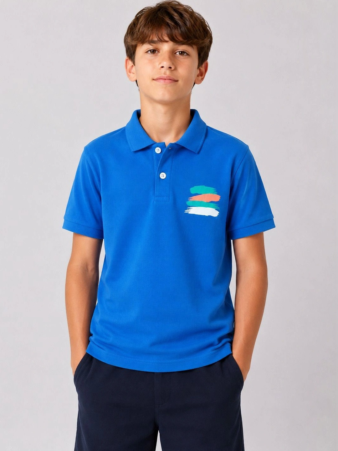 Killer Boys Typography Printed Polo Collar Pure Cotton T-shirt