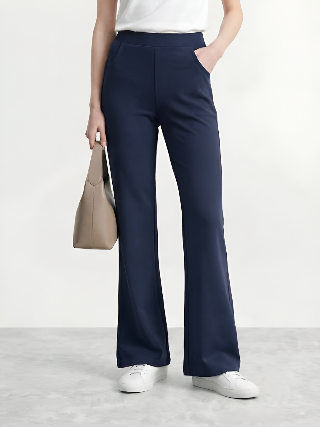 Mast & Harbour Women High-Rise Trousers