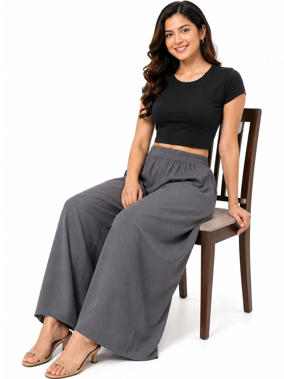 Threadbloom Women Knitted Ethnic Palazzos