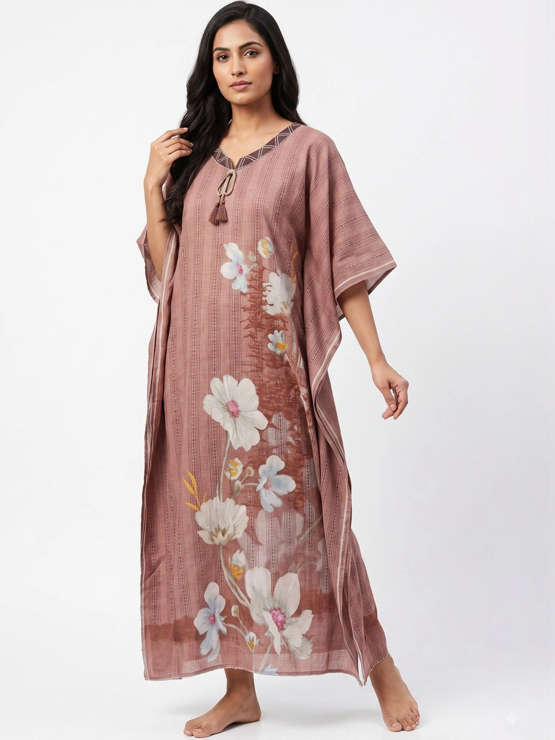 PRINCESS NIGHTWEAR Printed Maxi Nightdress