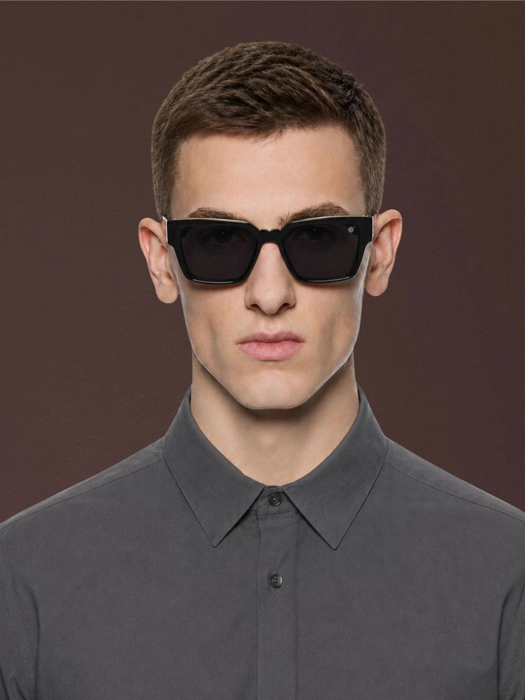 MoonX Unisex Black Lens & Black Wayfarer Sunglasses with