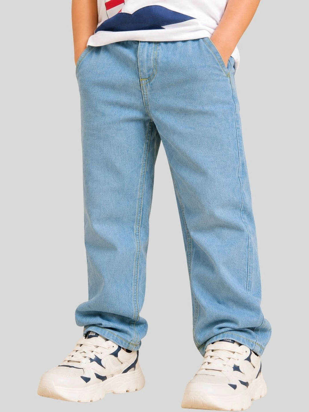PILOLO Boys Play-All-Day Classic Regular Fit Mid-Rise Jeans