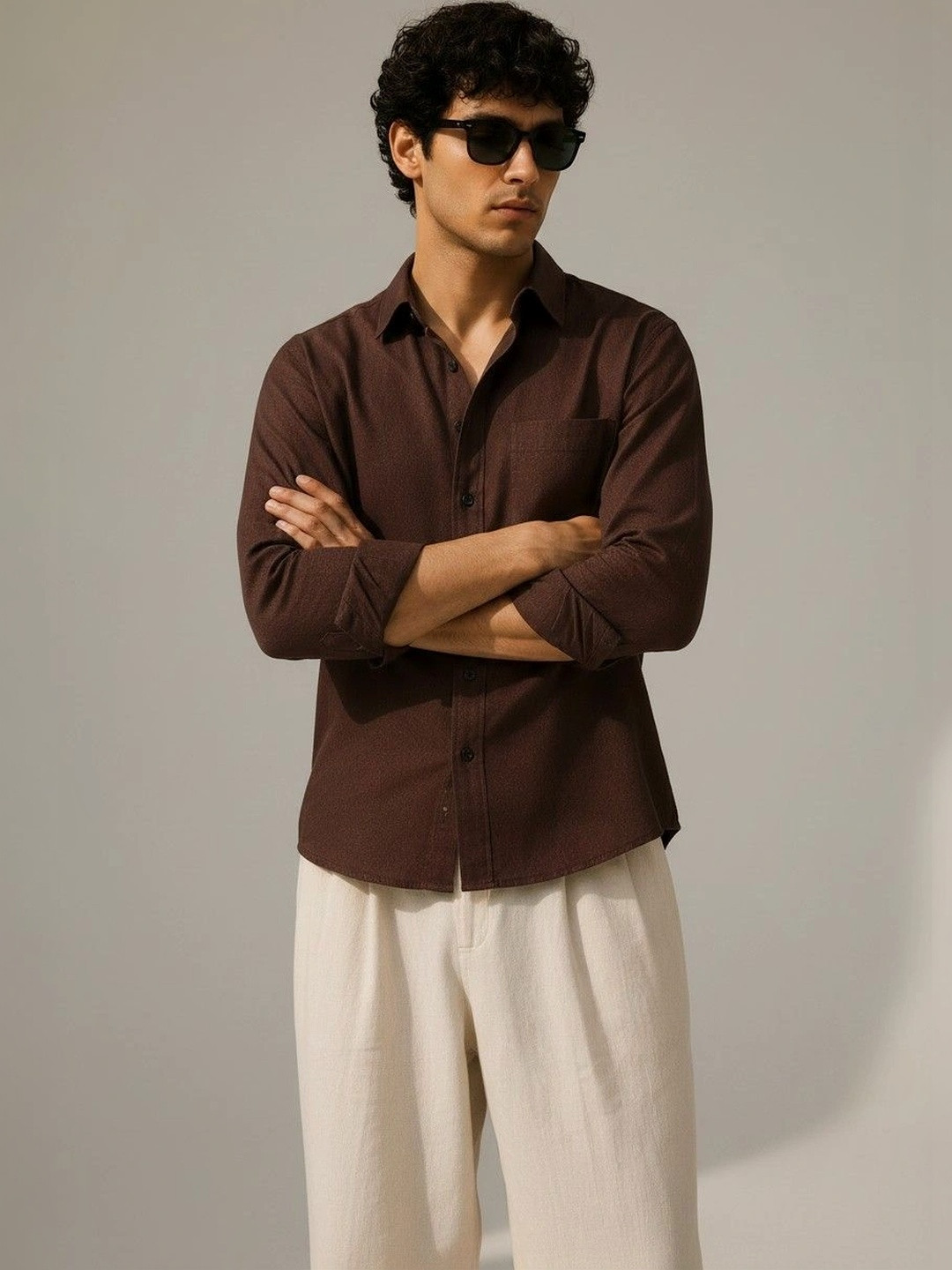 MOJAMEDI Men Standard Casual Shirt