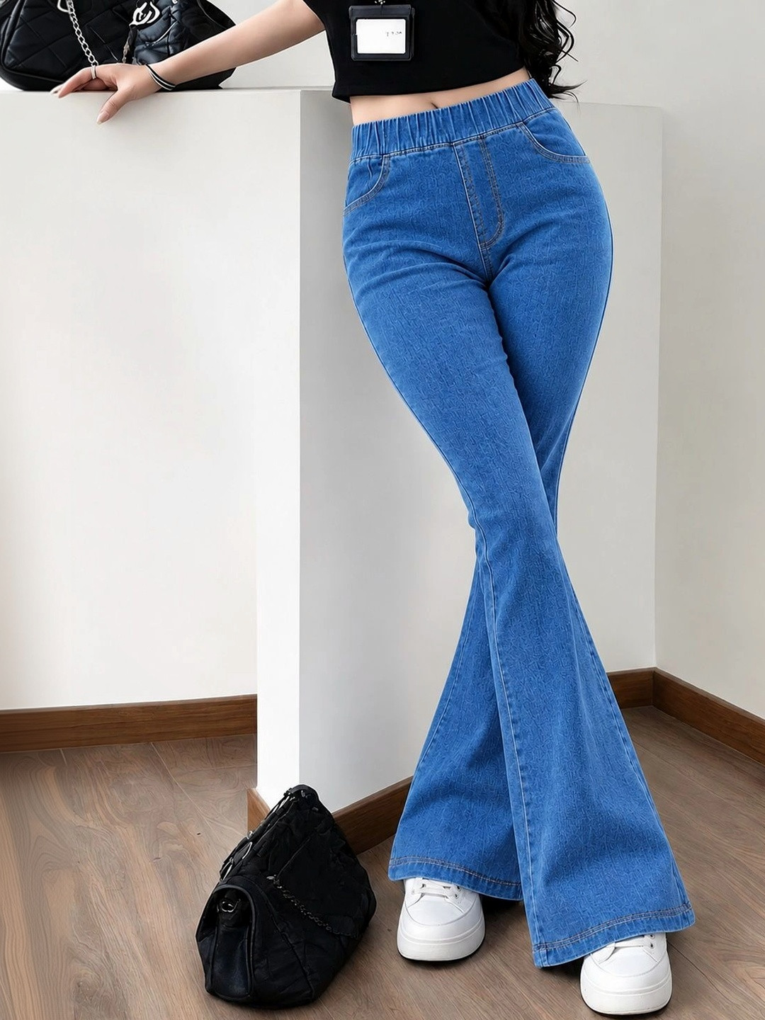 ADBUCKS Women Bootcut High-Rise Stretchable Jeans