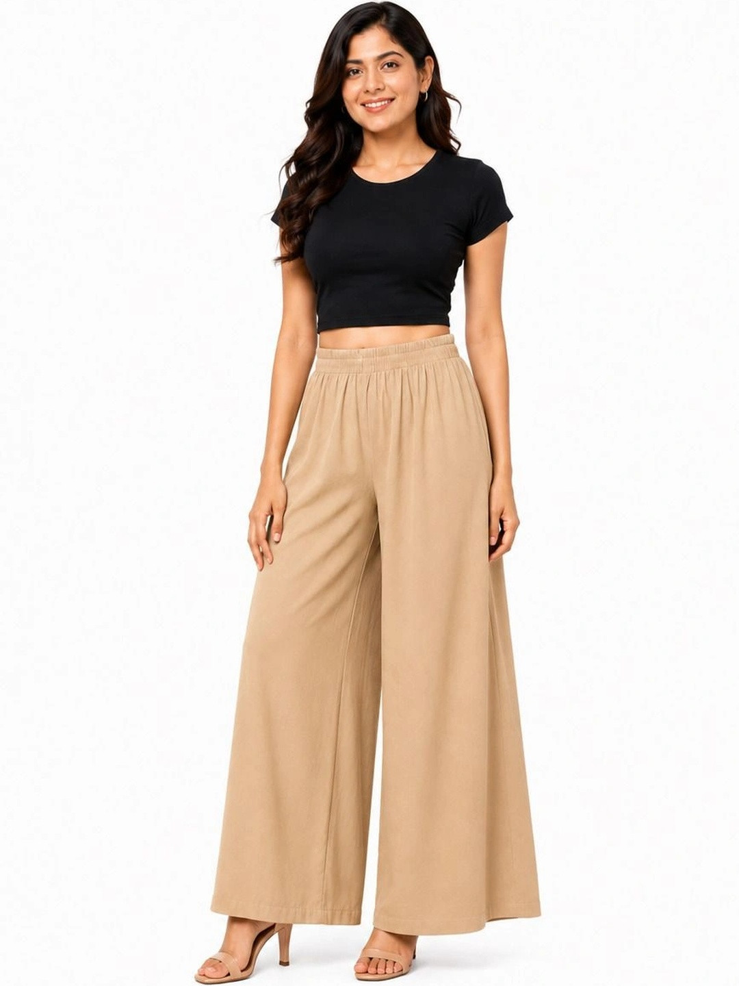 Threadbloom Women Knitted Palazzos