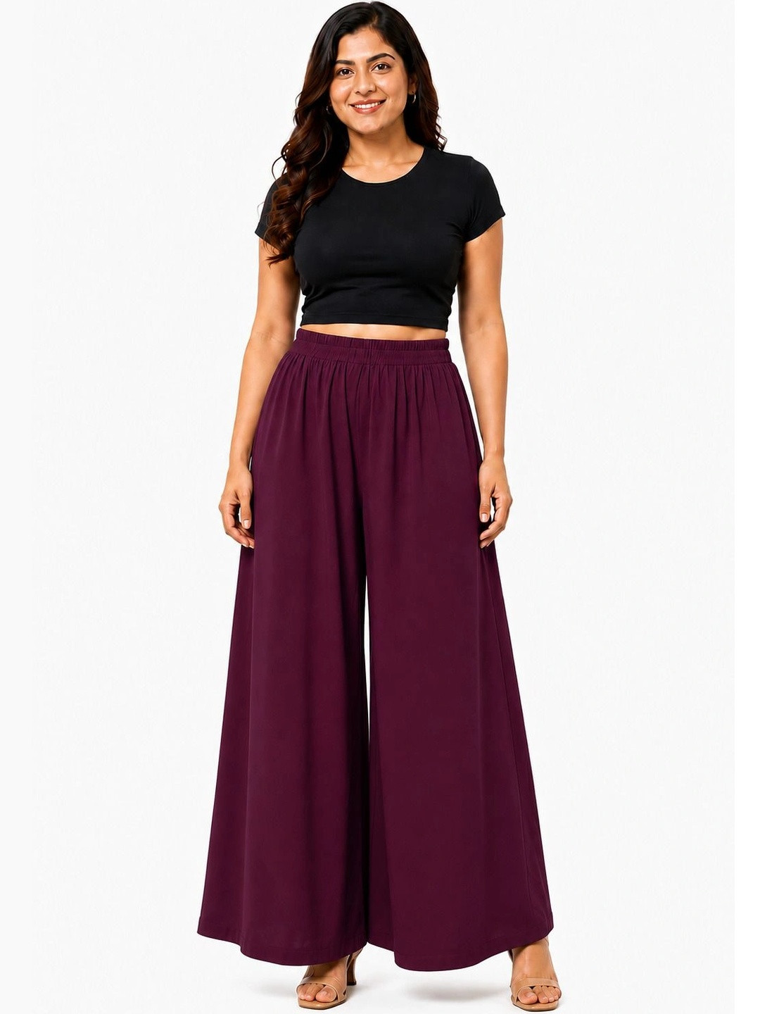 Threadbloom Women Knitted Ethnic Palazzos