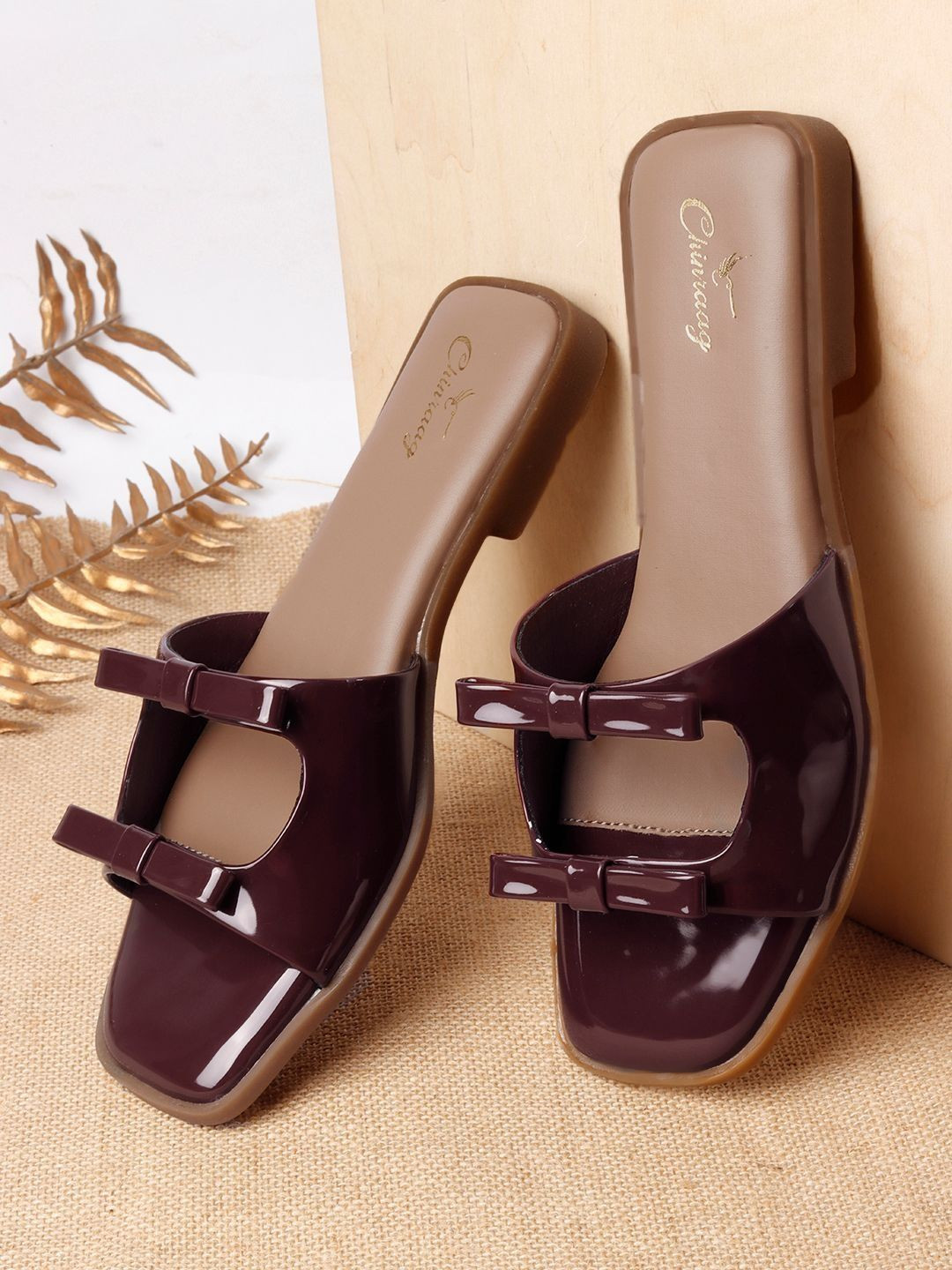 CHINRAAG Women Open Toe Flats with Bows