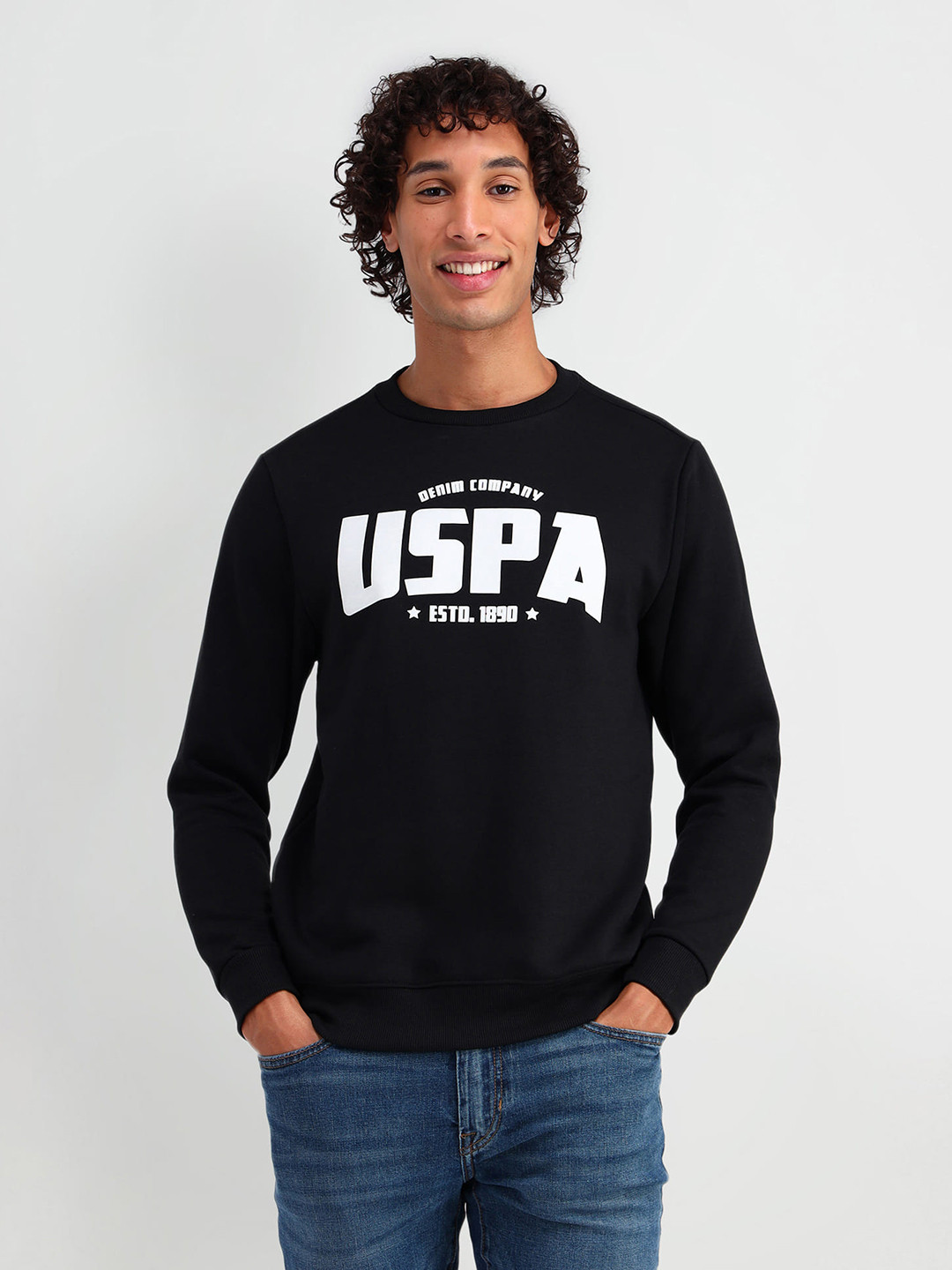 U.S. Polo Assn. Denim Co. Brand Logo Printed Sweatshirt