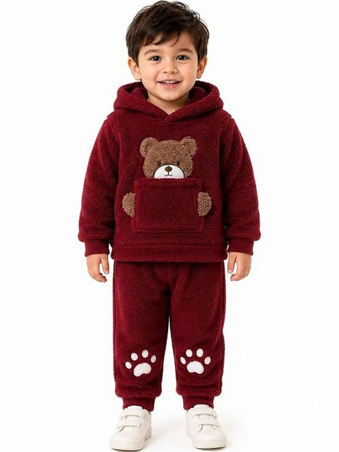 BUCCLY Unisex Kids Sweatshirt with Joggers Set