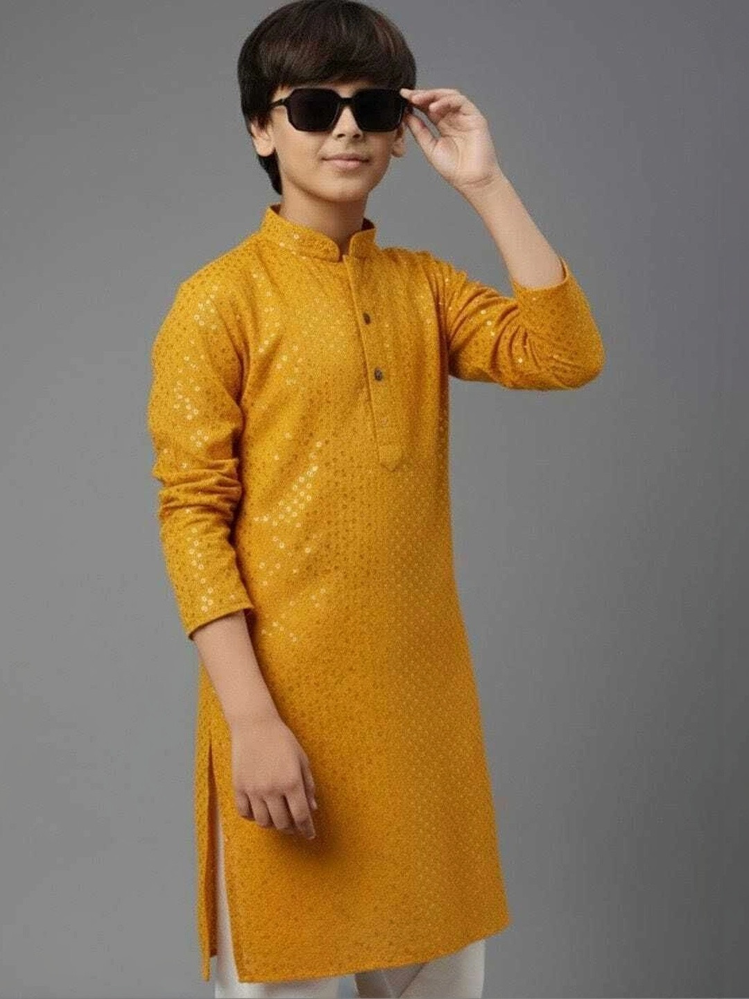Sweety Rani Boys Ethnic Motifs Regular Kurta with Pyjamas