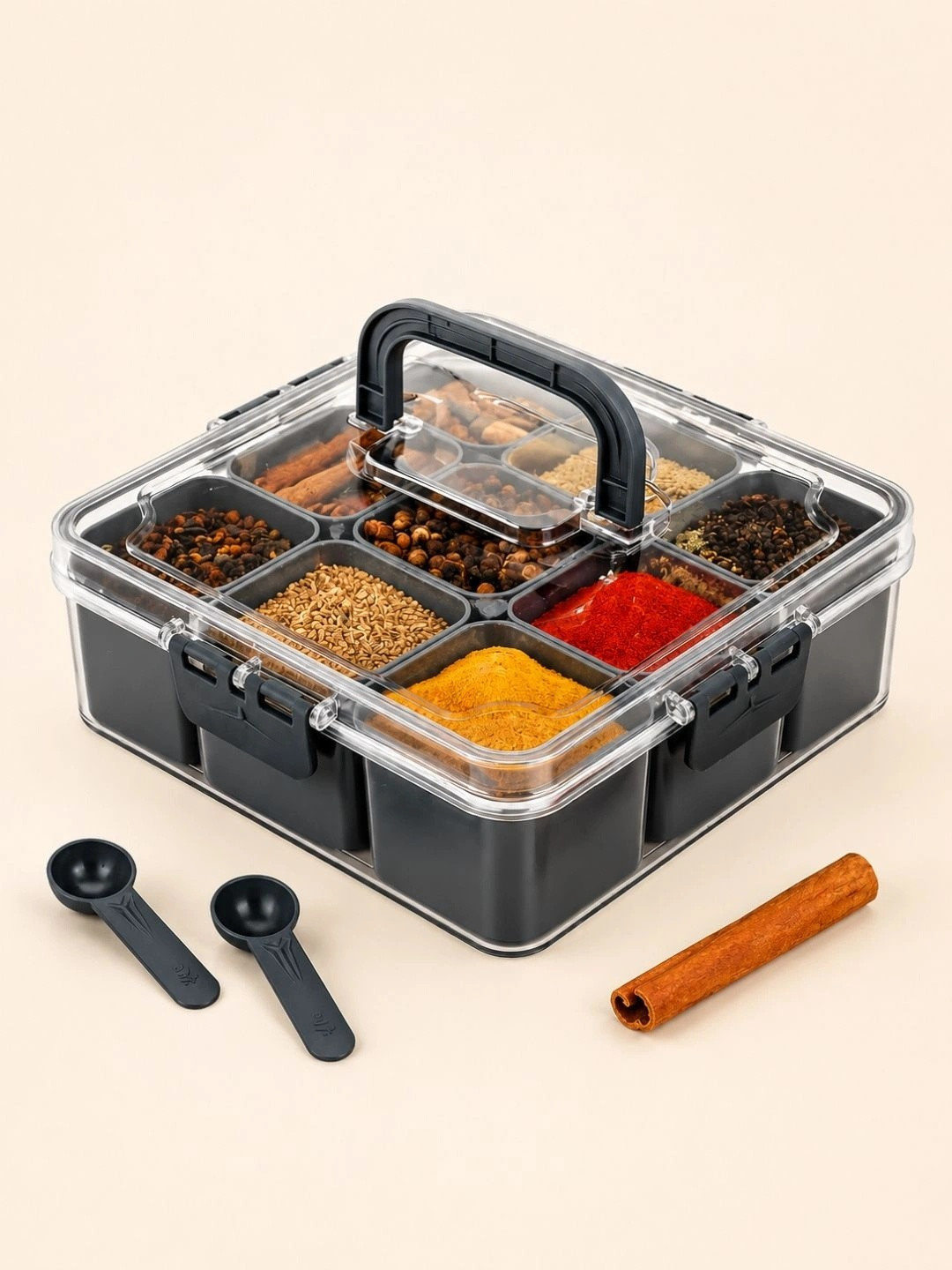 RELANTA Grey 2026 Plastic Safe Pack Spice Box