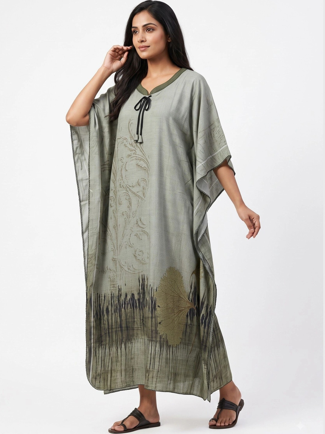 PRINCESS NIGHTWEAR Printed Maxi Nightdress