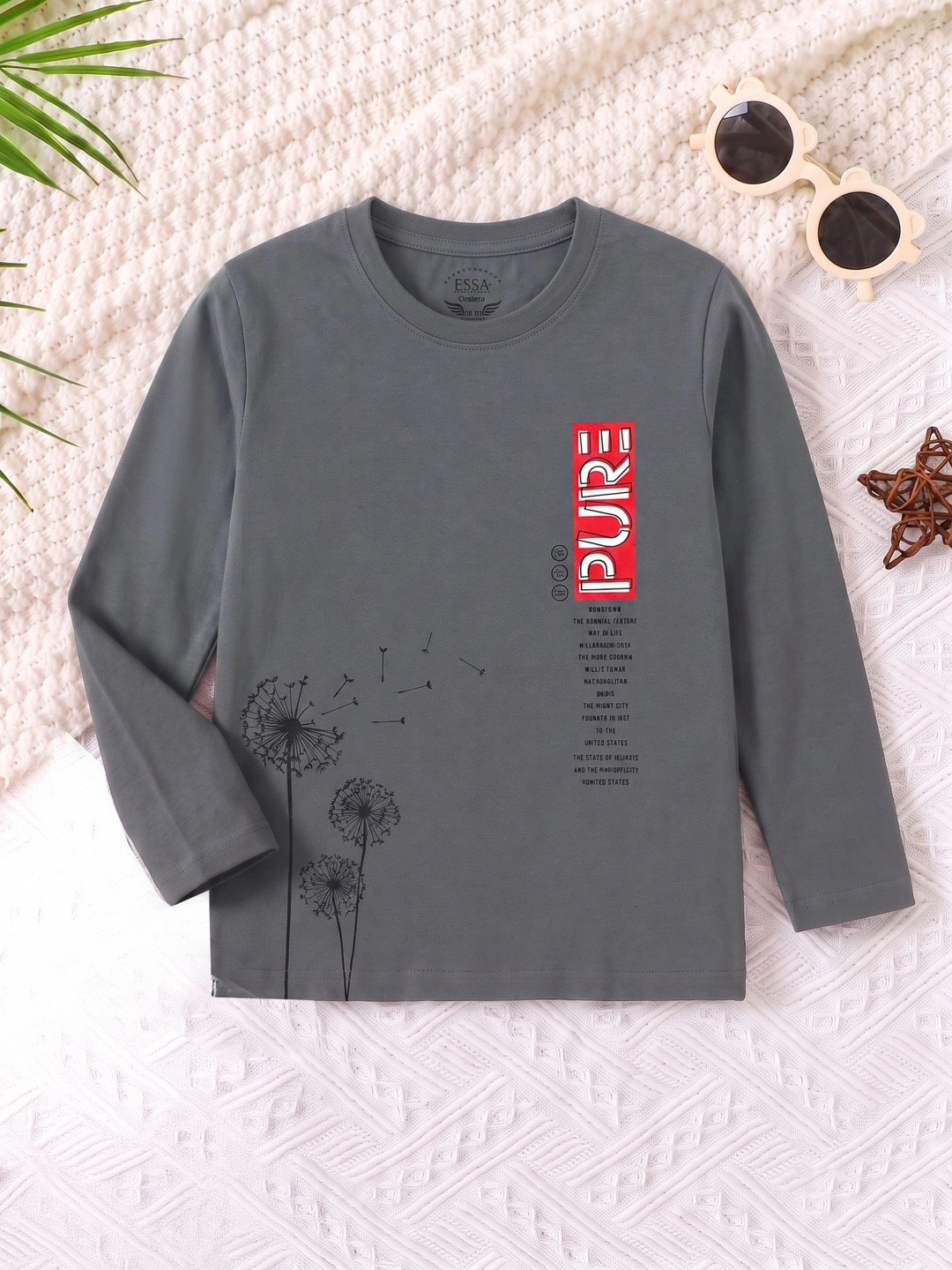 ESSA Boys Typography Printed T-shirt