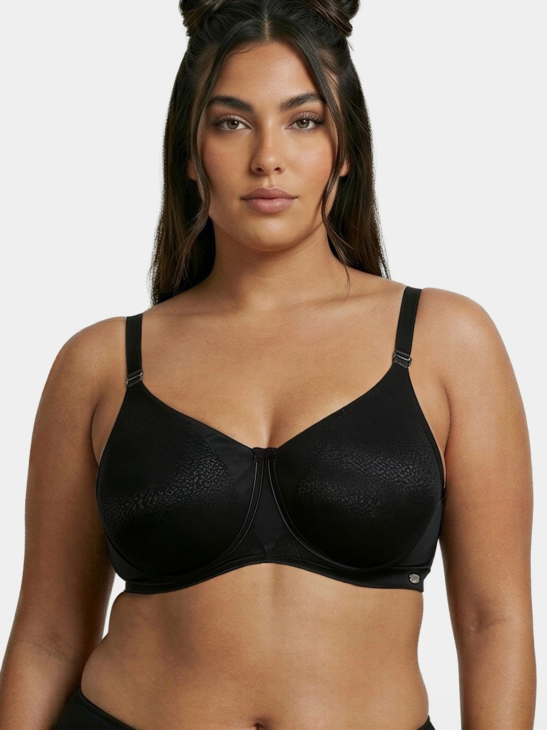 Enamor Non Padded Wired Full Coverage Detachable Strap for Multiway Styling Minimizer Bra