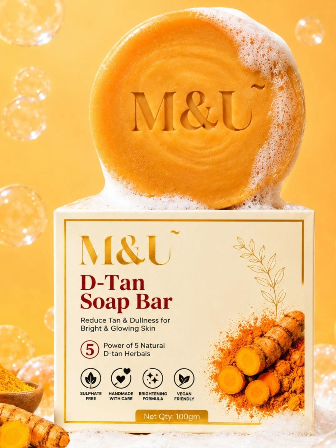 M&u d-tan soap bar - 100g