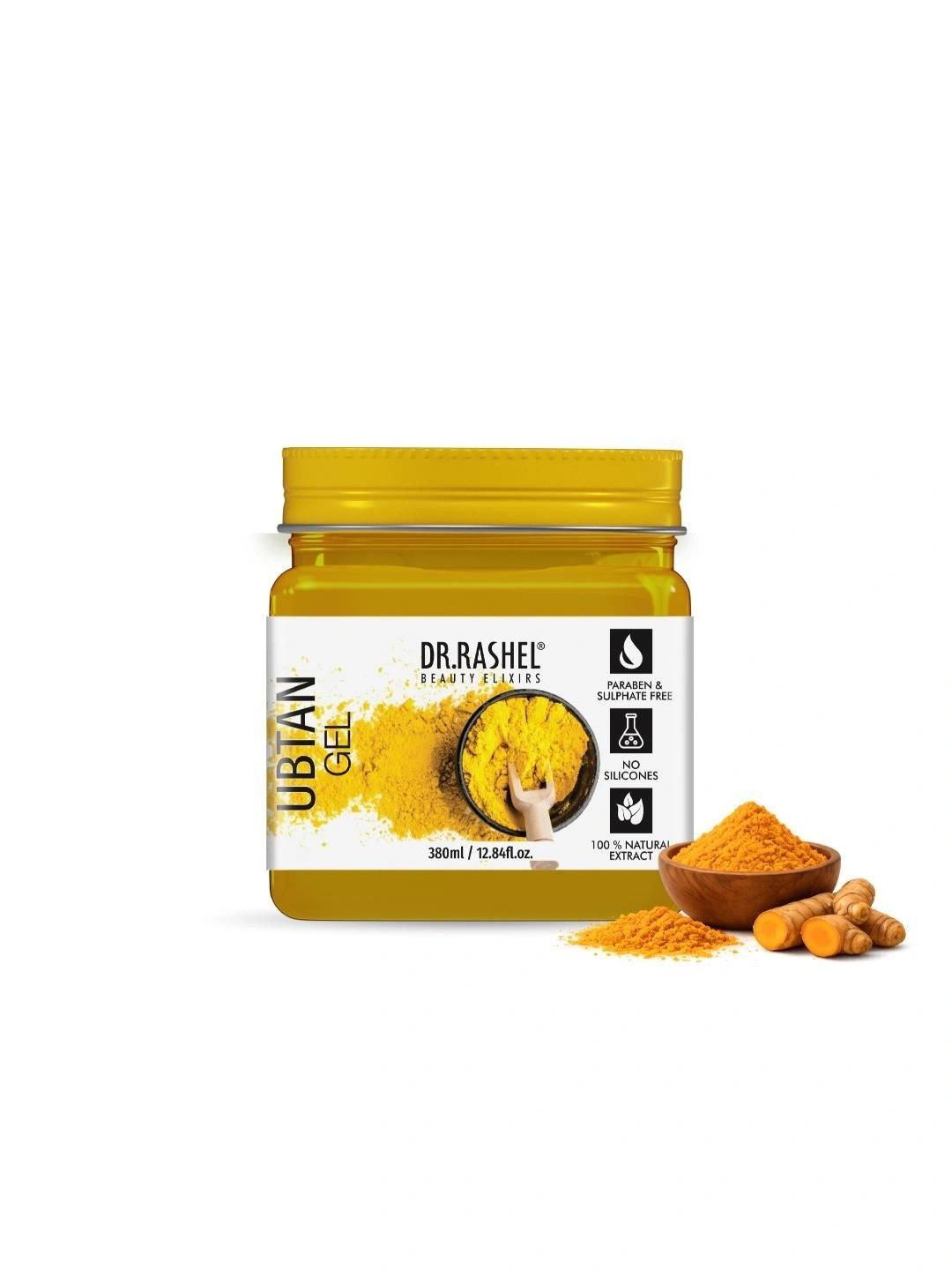 DR.RASHEL Ubtan Haldi Gel For Inflammation Hyperpigmentation & Dull & Dry Skin - 380 ml