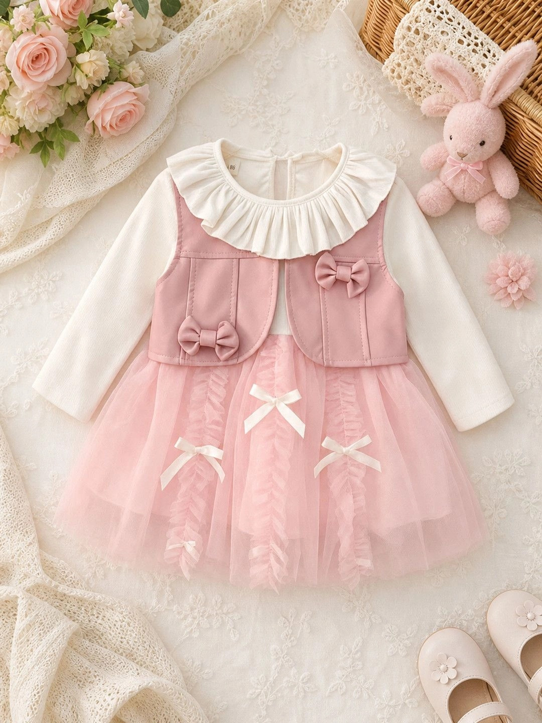 Sparklepop Girls Ruffled A-Line Dress
