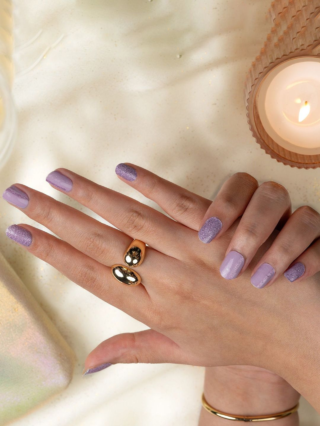 Ray Of Sunshine- ROS Beauty Set Of 20 Peel & Stick Nail Art Stickers - Twilight Sparkle