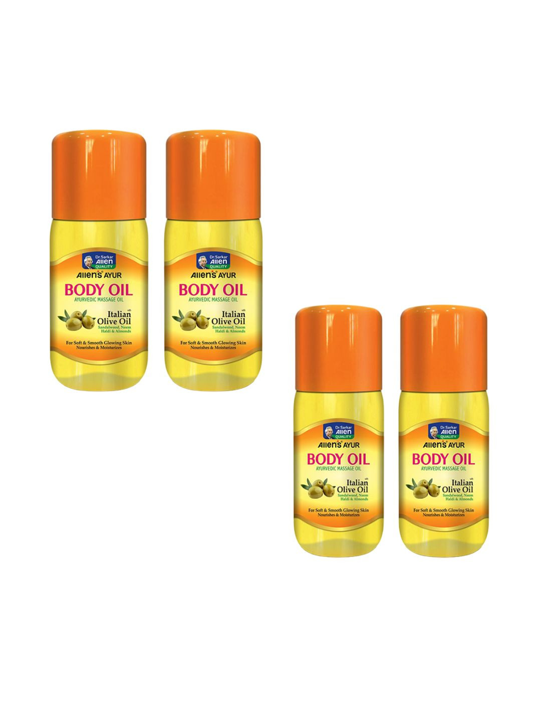 ALLEN Set Of 4 Body Oil-100ml Each