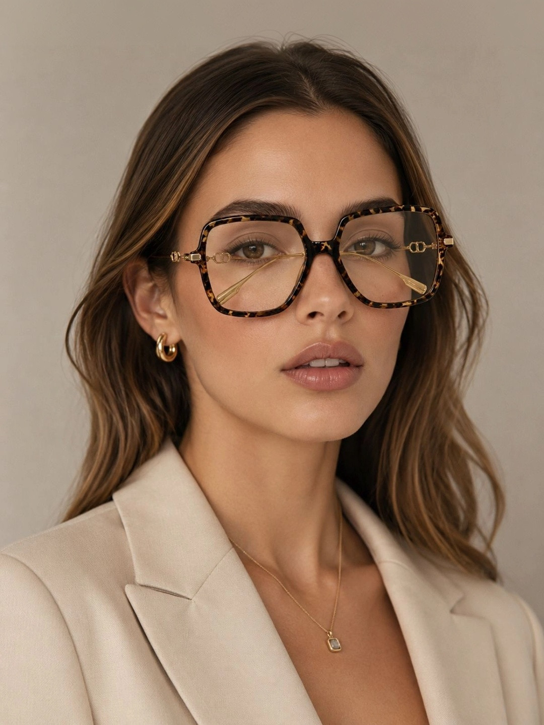 OUDI Abstract Full Rim Oversized Frames
