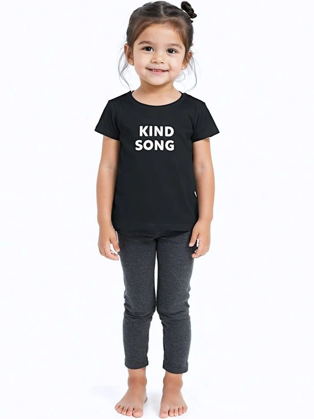 Moda Rapido Unisex Kids Typography Printed T-shirt