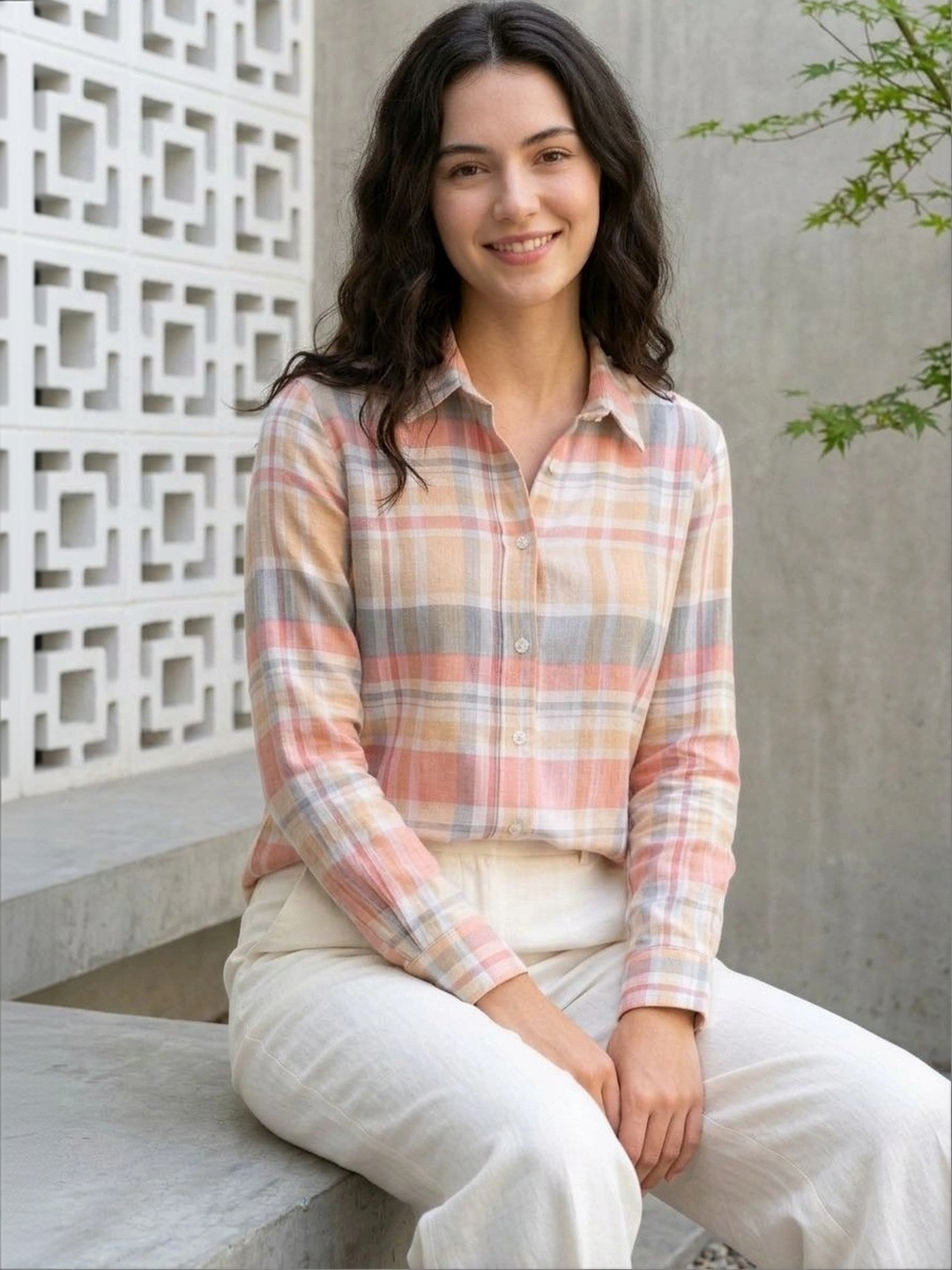 Mast & Harbour Women Standard Checked Casual Shirt