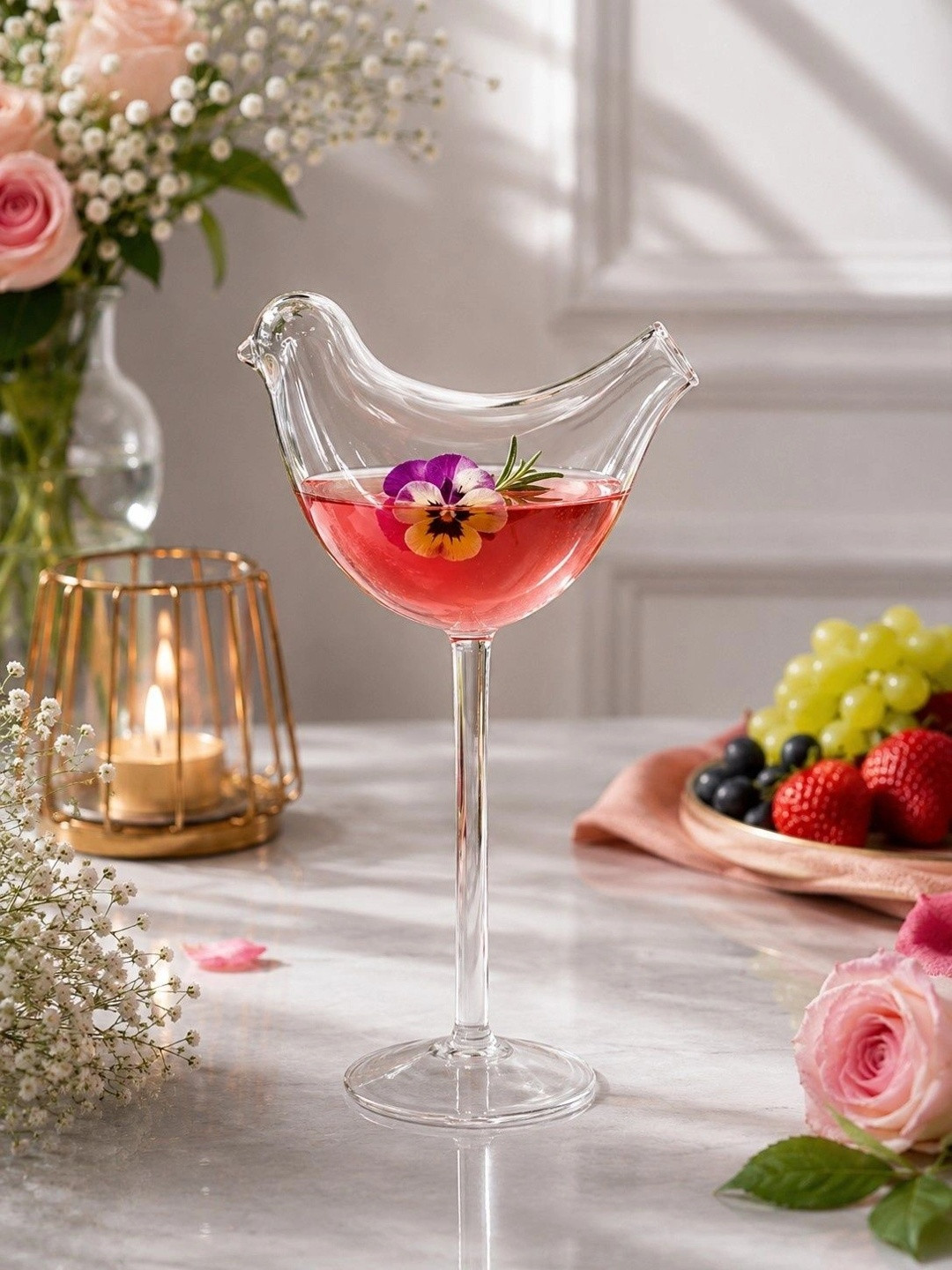 PrimeWorld Transparent Glass Bar Glass