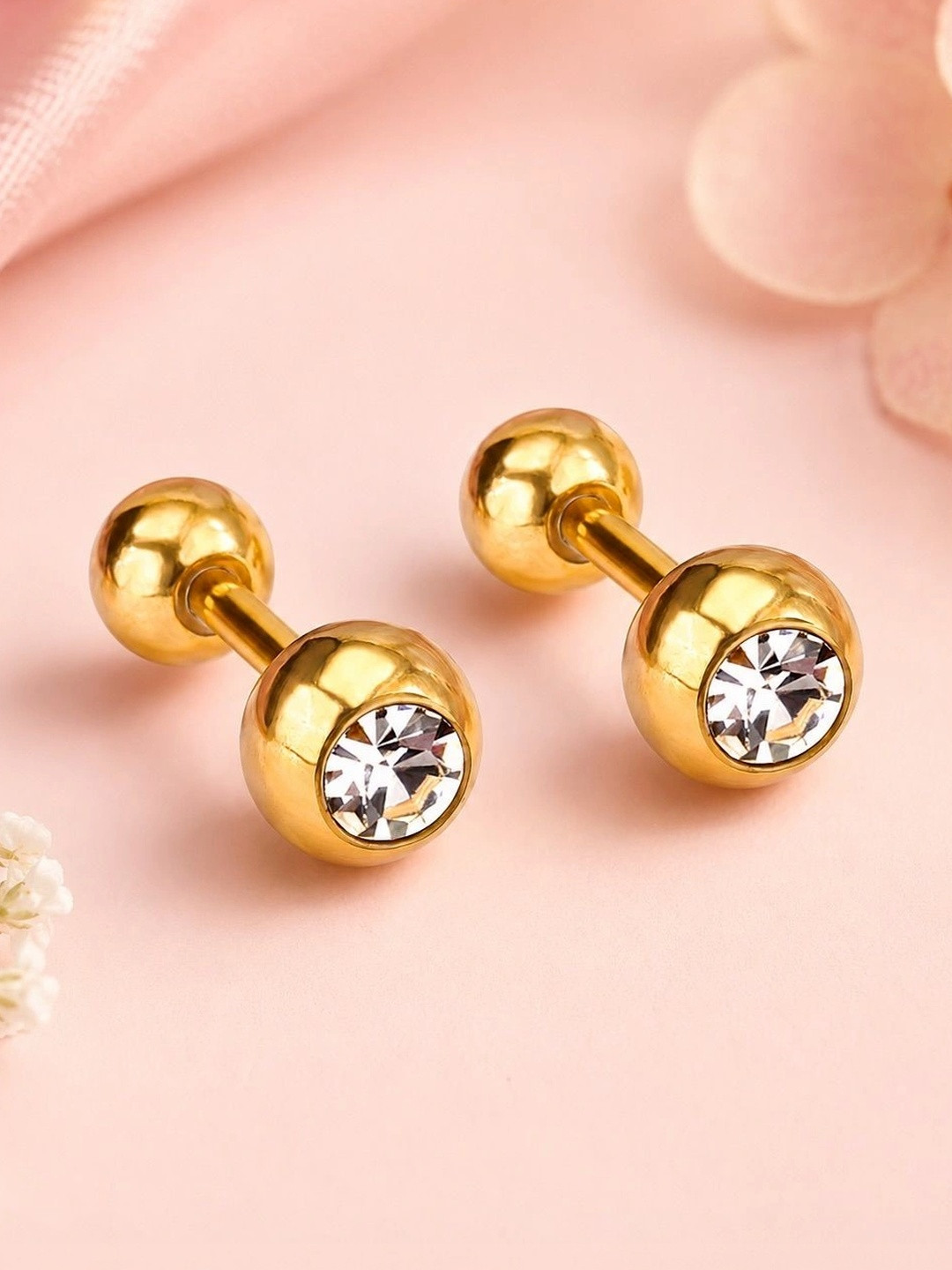 Twisty Locks Spherical Studs Earrings