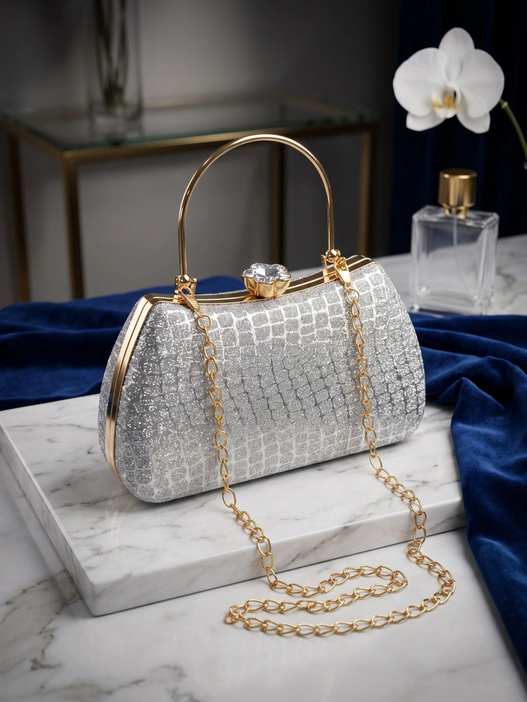 MISHA Textured Box Clutch