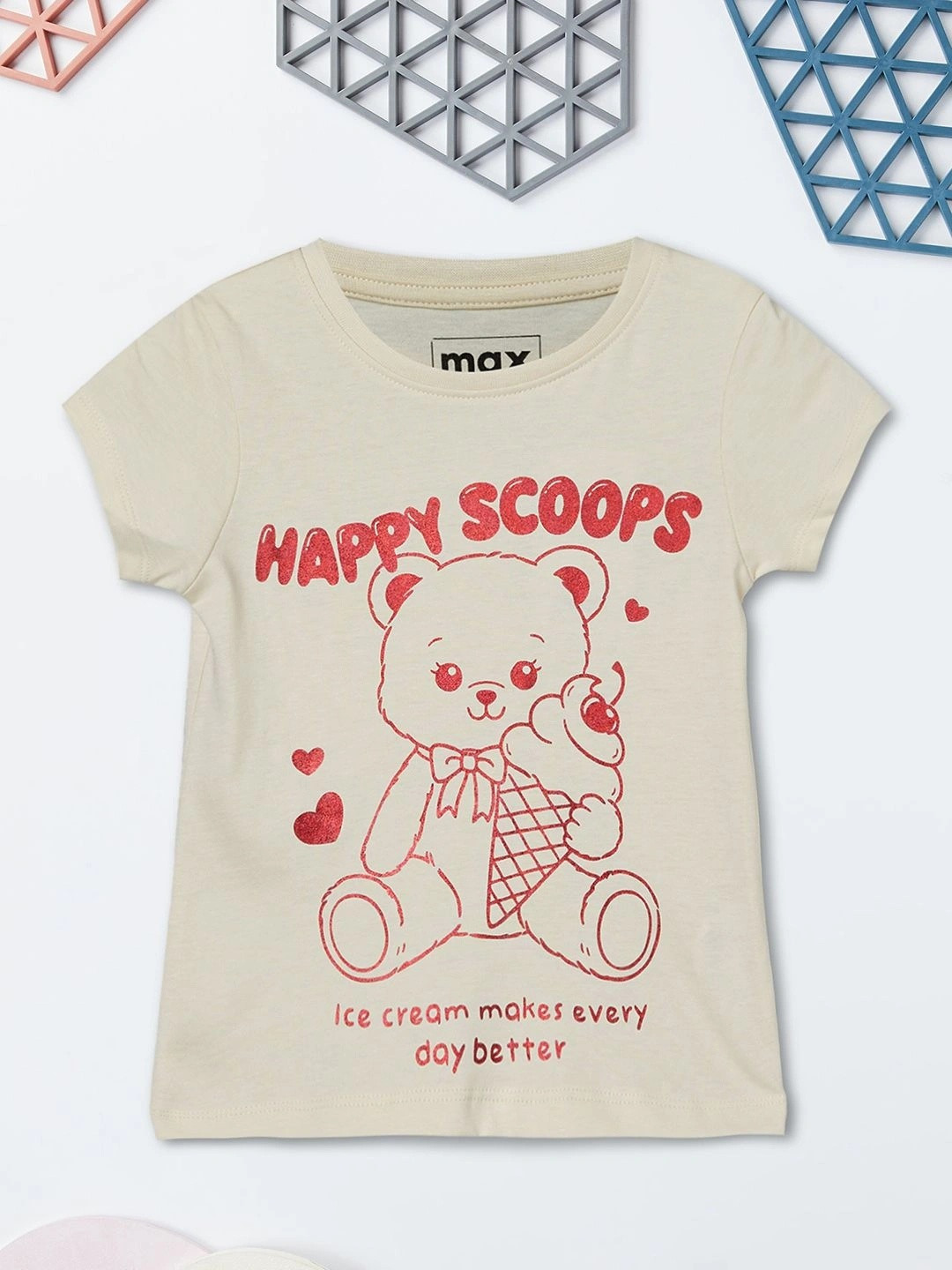 max Girls Printed T-shirt