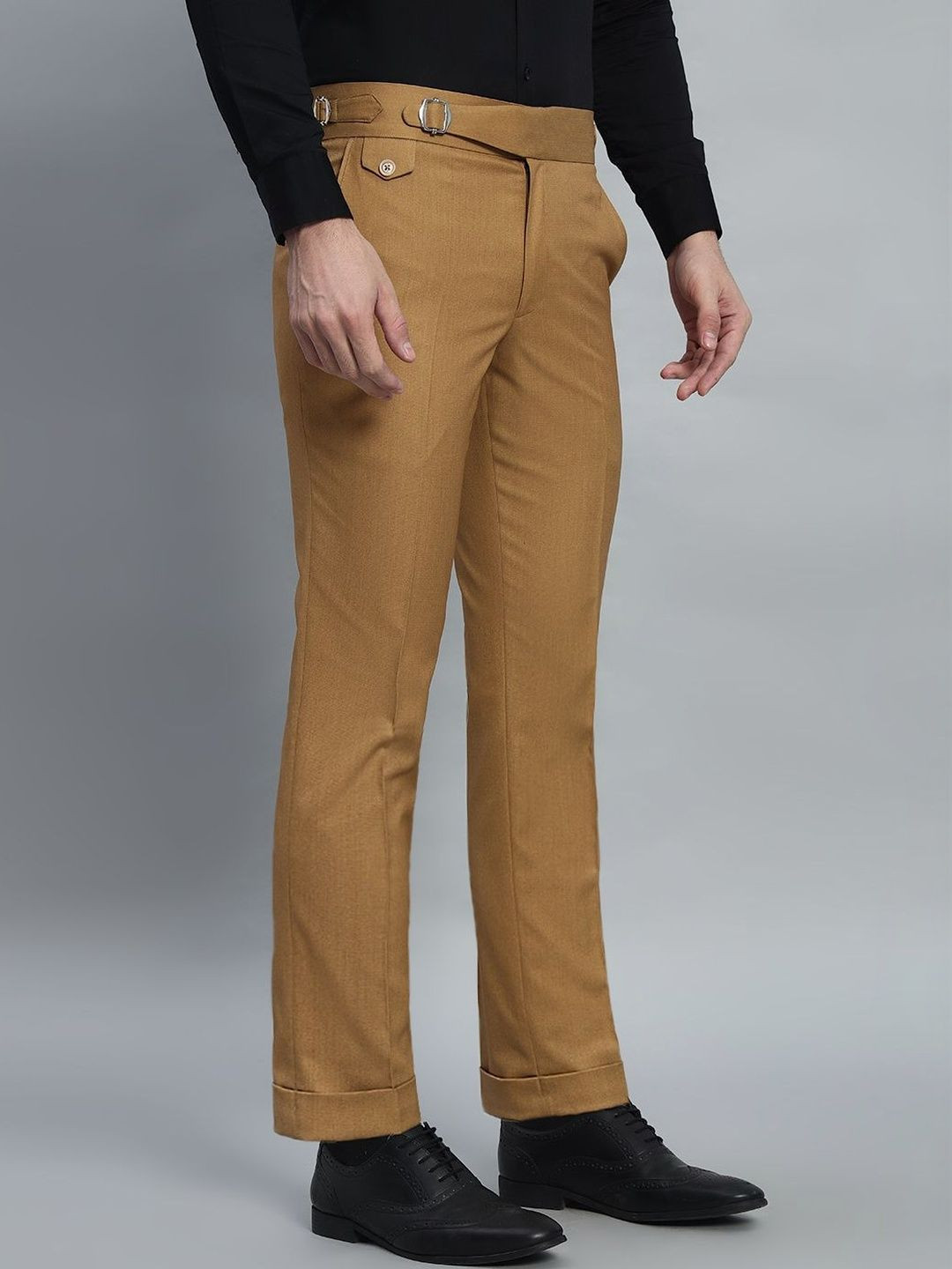 Qlanz Men Wrinkle Free Trousers