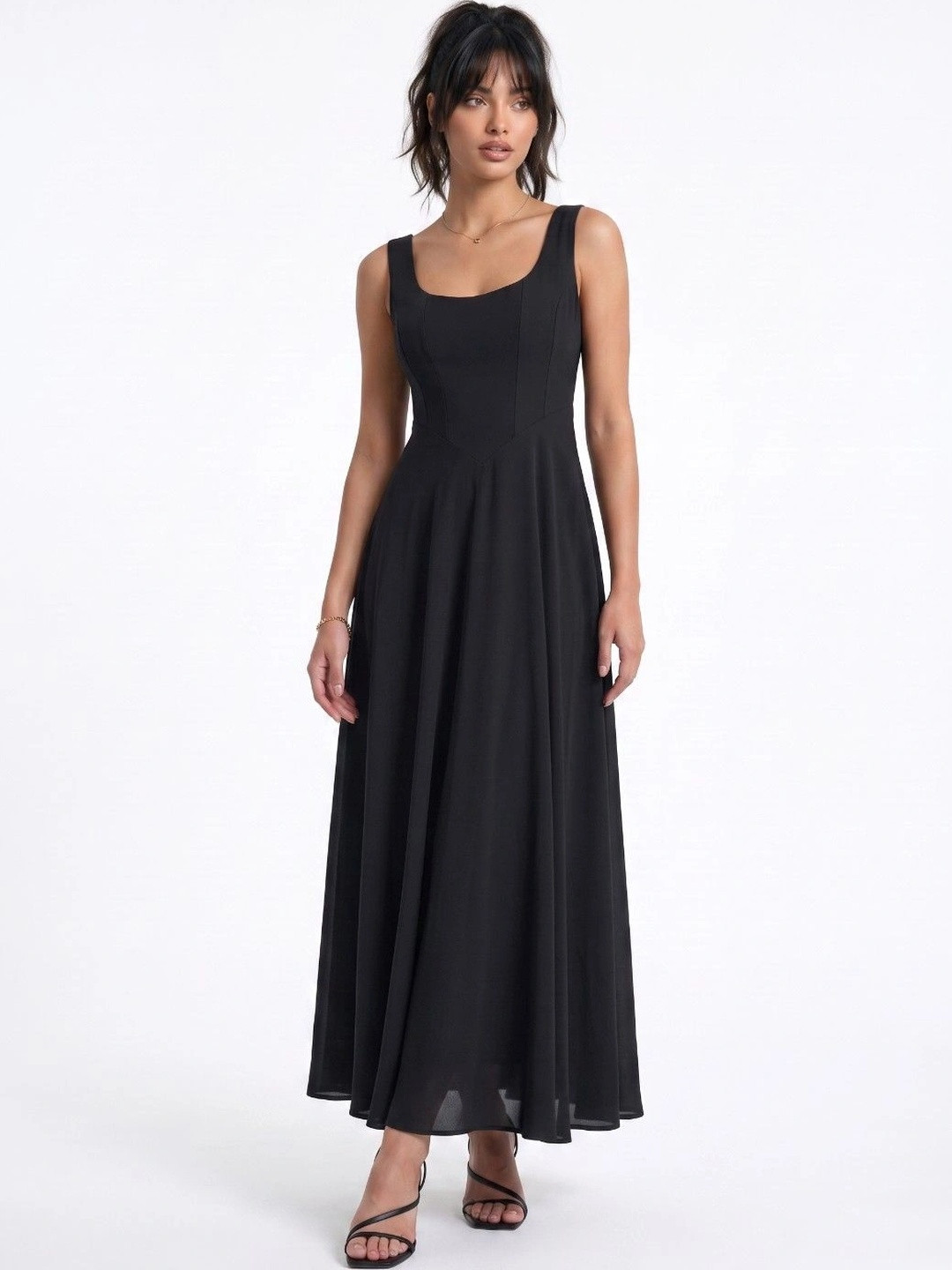 glitchez A-Line Midi Dress