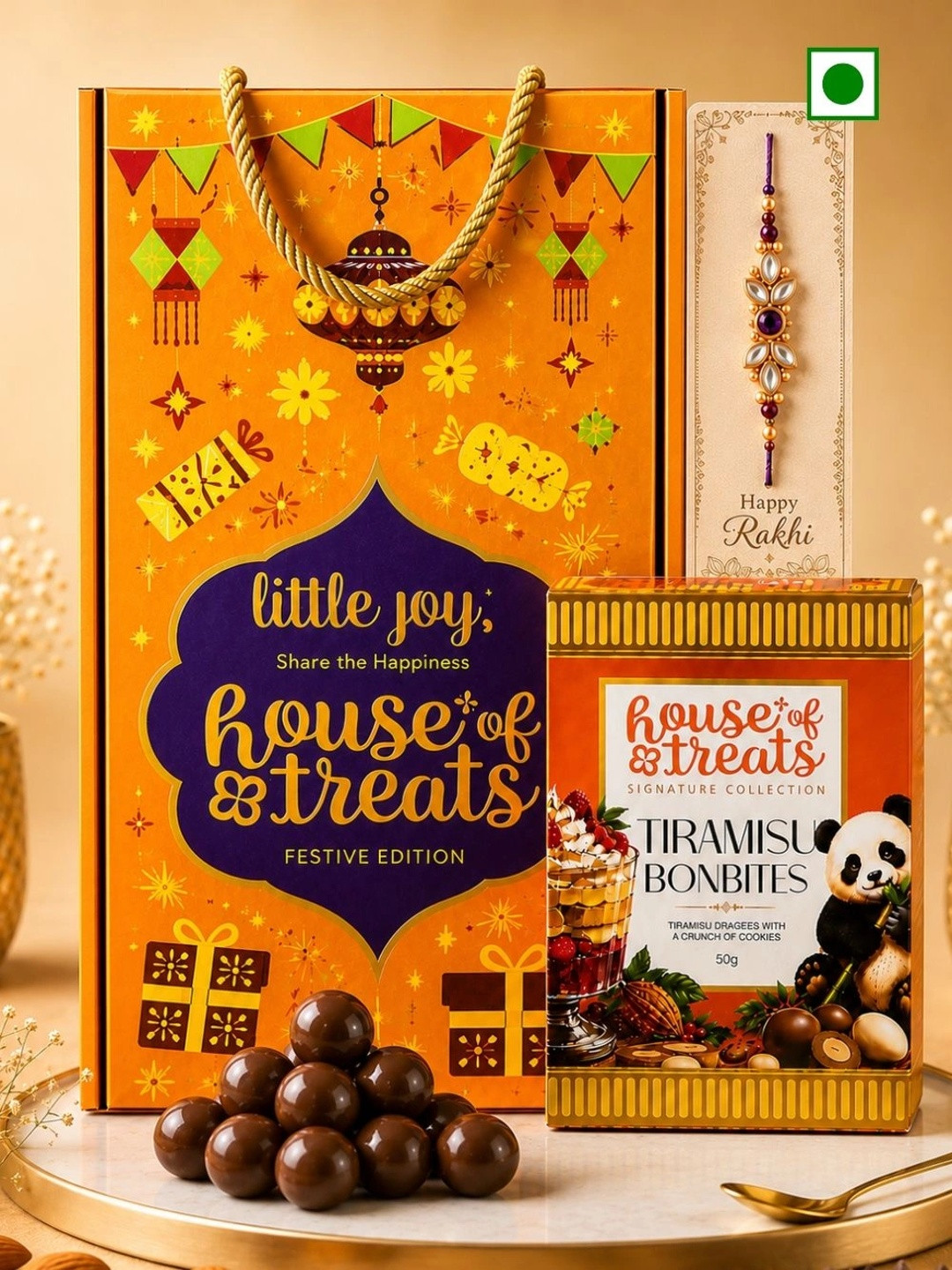 RawFruit Rakhi For Brother Gift Hamper Pack Rakhi Little Joys Hamper Chocolate Gifts