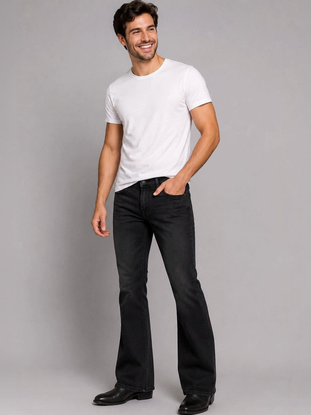 MM-21 Men Bootcut Mid-Rise Jeans