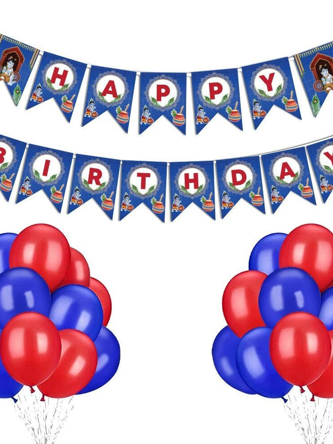Festiko 26 Pieces Blue Janmashtami Decorations Festive Decor