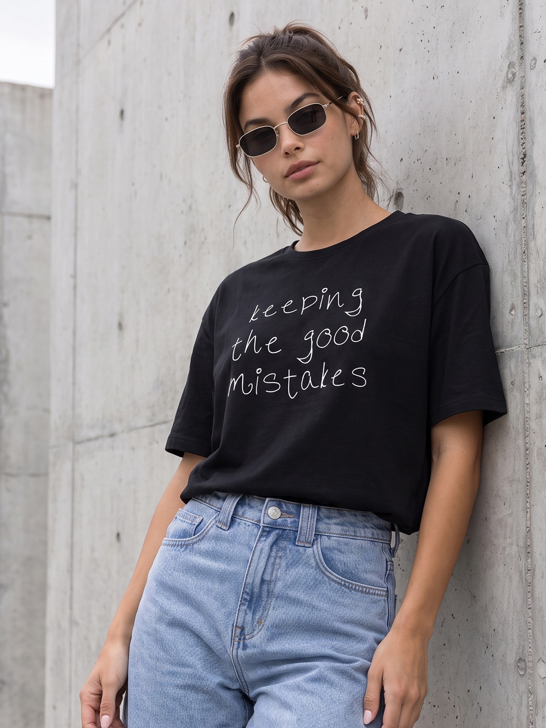 The Roadster Life Co. Typography Printed T-shirt