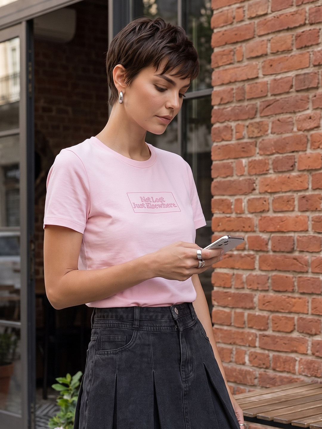 The Roadster Life Co. Typography Printed T-shirt