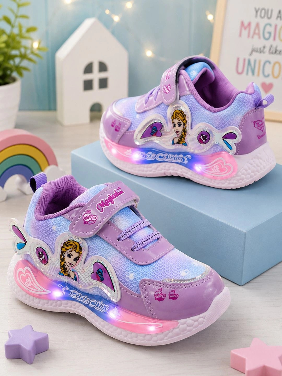 ABLESTEP Girls Printed Sneakers