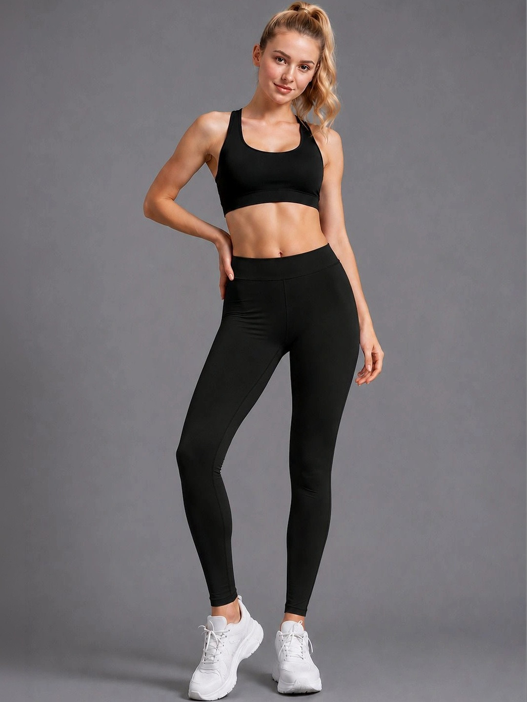 AYVINA High Rise Ankle Length Gym Tights