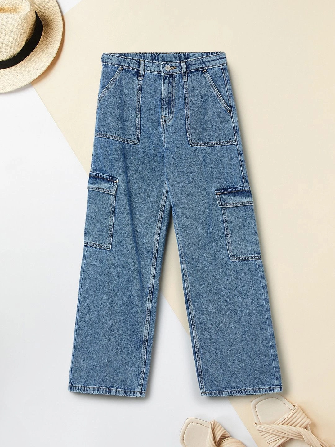 max Kids-Girls Mid-Rise Regular Trousers