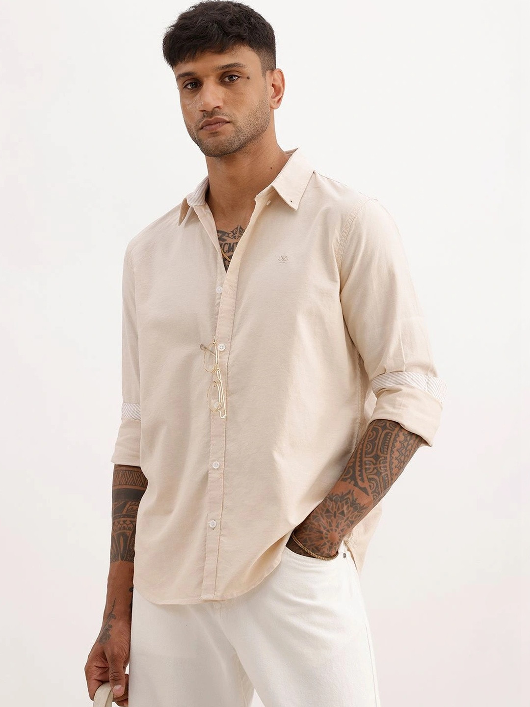 WROGN Men Slim Fit Casual Shirt