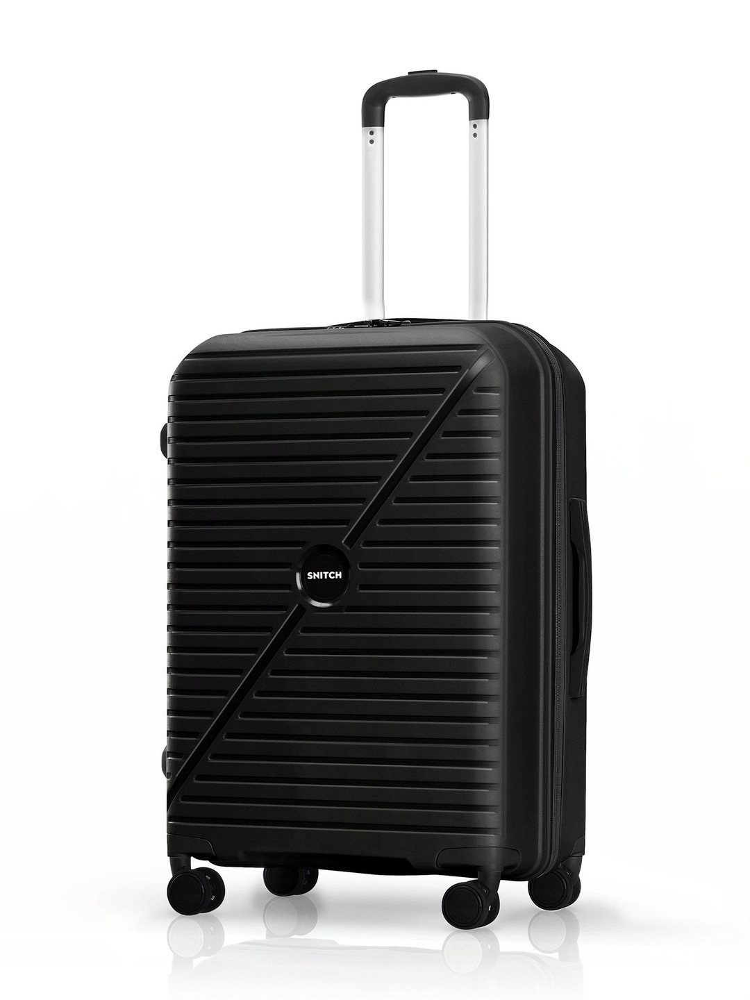 Snitch Textured Hard Sided Medium Trolley Bag - 77 L
