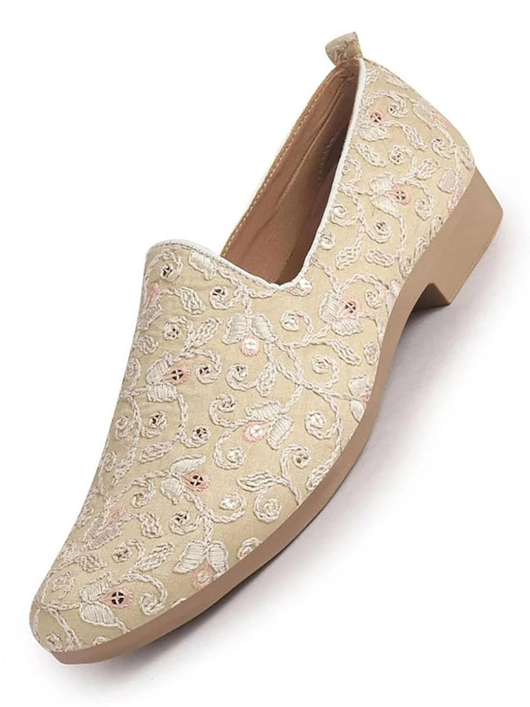 FAUSTO Men Ethnic Juttis and Mojaris for Kurta-Jacket Sets|Indo-Western Outfit Slip-Ons