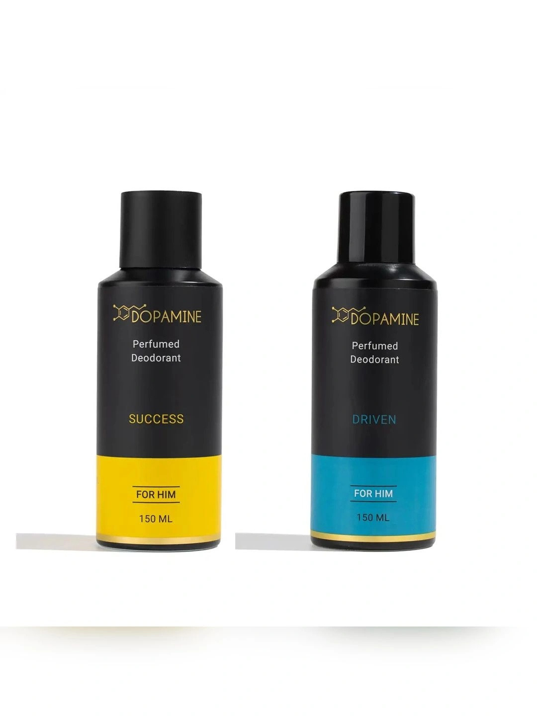 DOPAMINE Men Set Of 2 Success & Driven Long Lasting Perfumed Deodorant - 150 ml Each