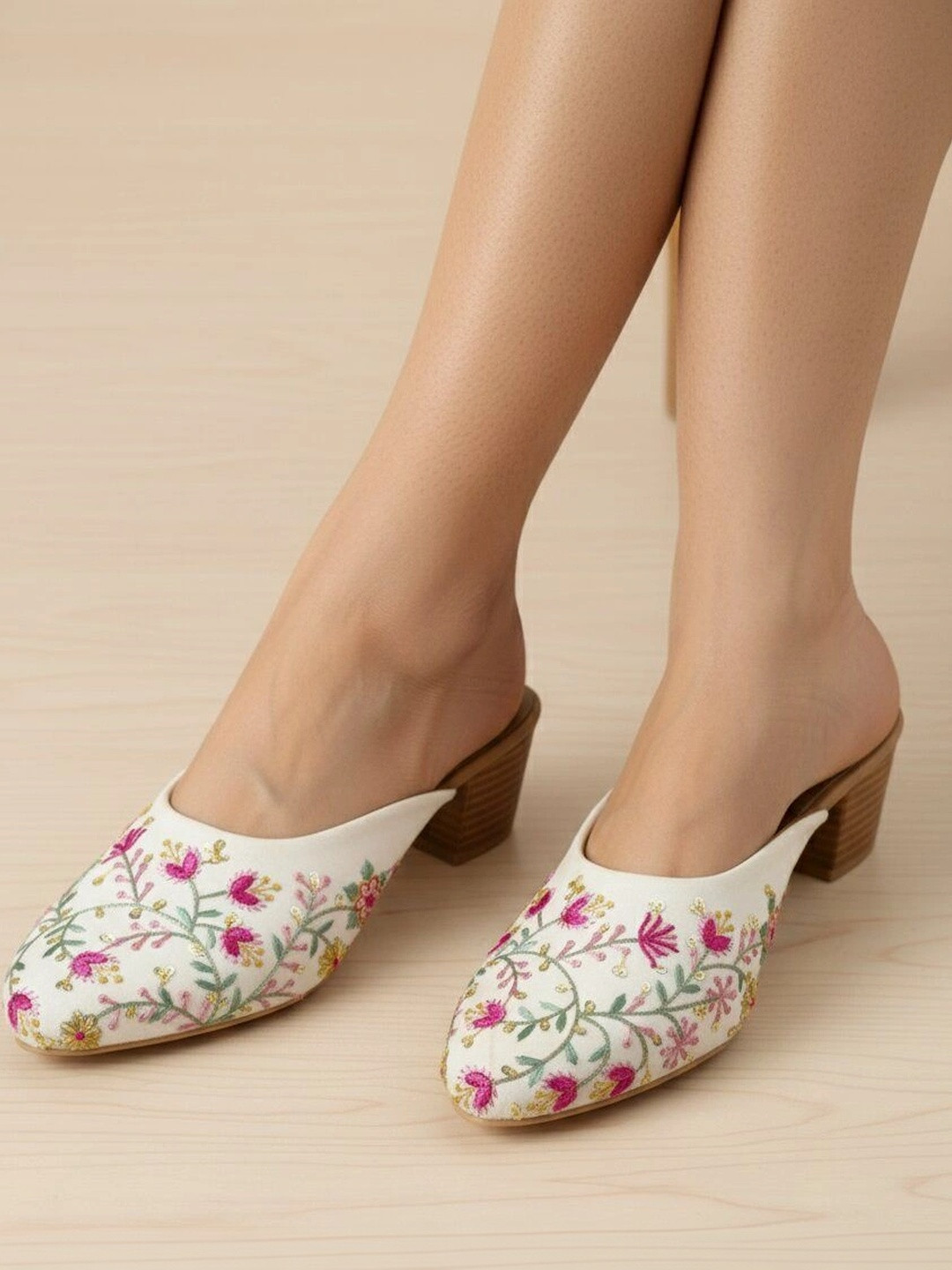 Sangria Party Block Mules